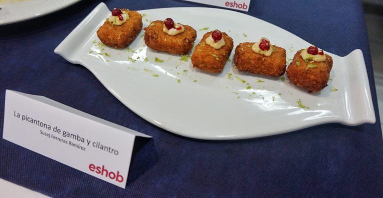 croquetas picantes gamba y cilantro concurso anual croquetas