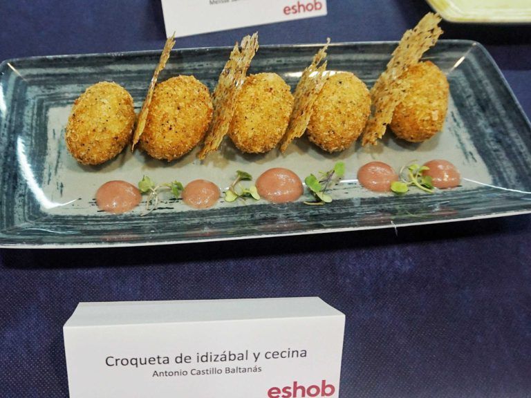 croquetas idiazabal y cecina concurso anual croquetas