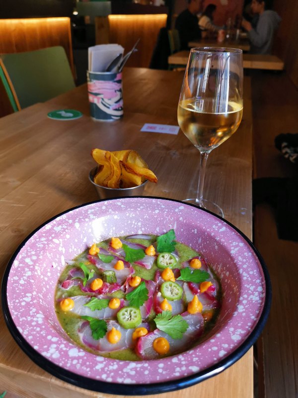 Ceviche de Corvina ceviche la brillantina restaurante